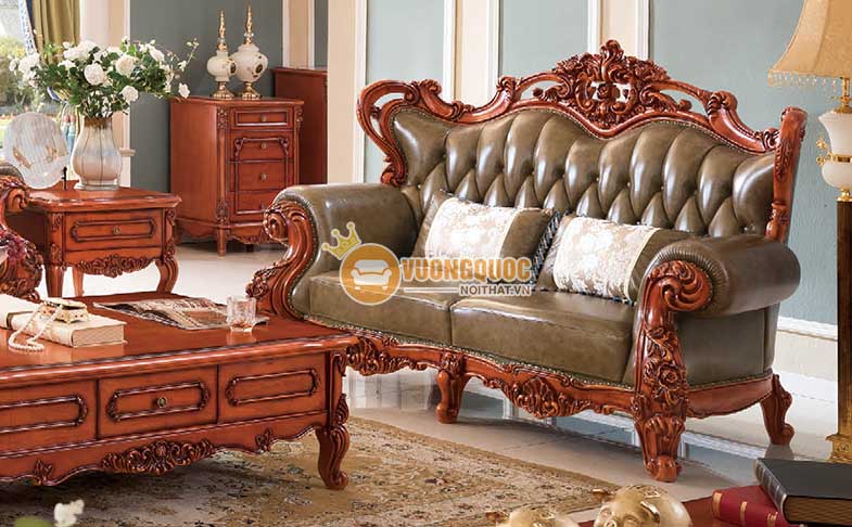 Bộ sofa phòng khách tân cổ điển sang trọng GDA921S-9